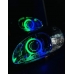 Фары тюнинг DAEWOO LANOS с линзами и RGB ангельскими глазками